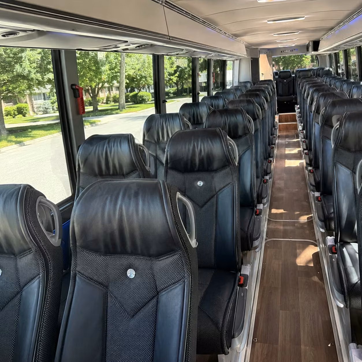 kansas city charter bus interior